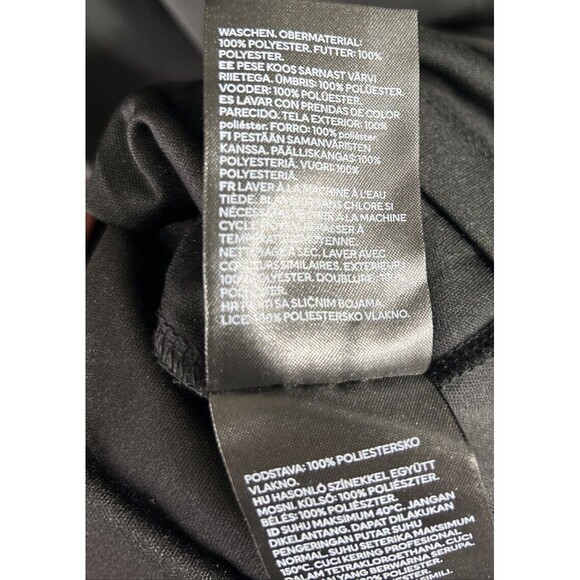 Divided H&M Small Black Long Bell Sleeve Open Tied Back Dress Sheath Witchy Goth - Picture 14 of 14